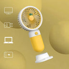 Mini Handheld Portable Fan – USB Rechargeable Cute Fruit Design Fan