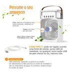 Premium Mini Air Conditioner Fan | USB Cooler with Mist & LED Light