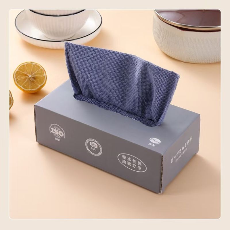 Microfiber Tissue Box – Reusable Cleaning Wipes
