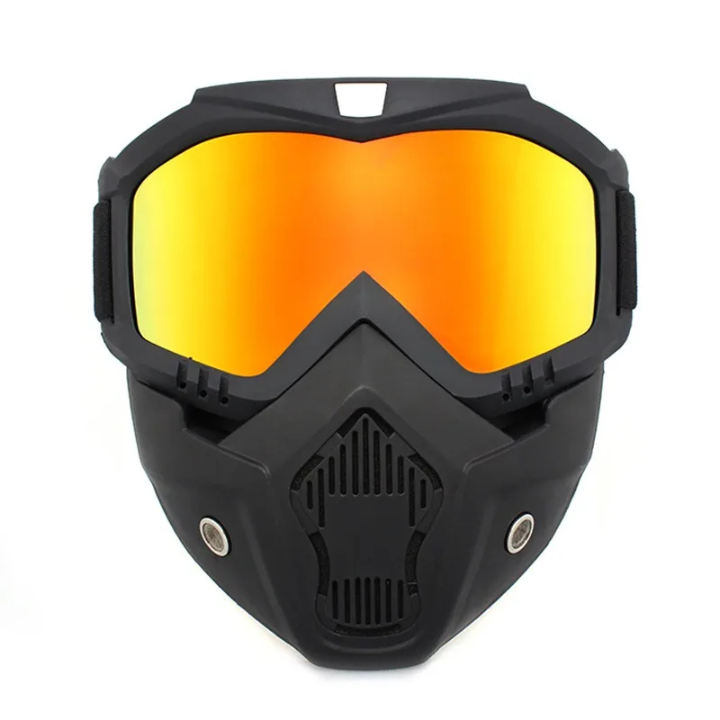 Full Face Safety Riding Mask with Glasses Compatible Design