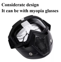 Full Face Safety Riding Mask with Glasses Compatible Design