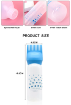 Hair Oil Bottle with Comb Applicator