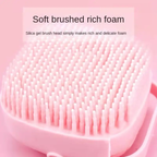 Silicone Bath Brush – Soft Exfoliating Shower Scrubber with Soap Dispenser