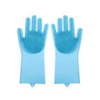 Magic Silicone Washing Gloves with Scrubber