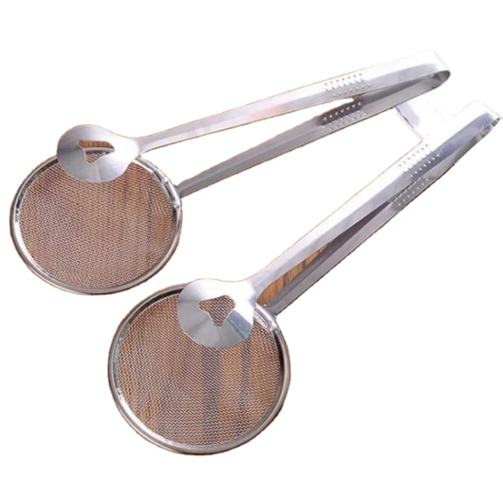 BUY 1 GET 1 FREE – Premium Stainless Steel Frying Strainer Tong