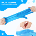 Magic Silicone Washing Gloves with Scrubber